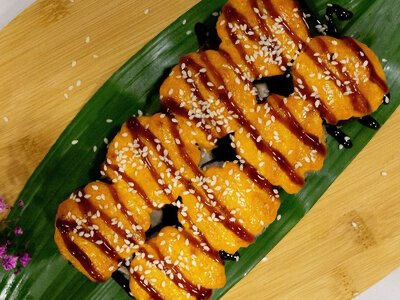 Запечённый краб-лосось