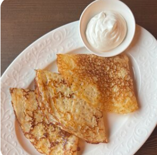 Блинчики с соусом на выбор