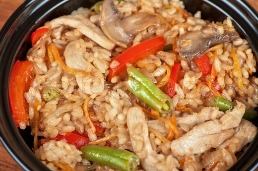 Рис с курочкой