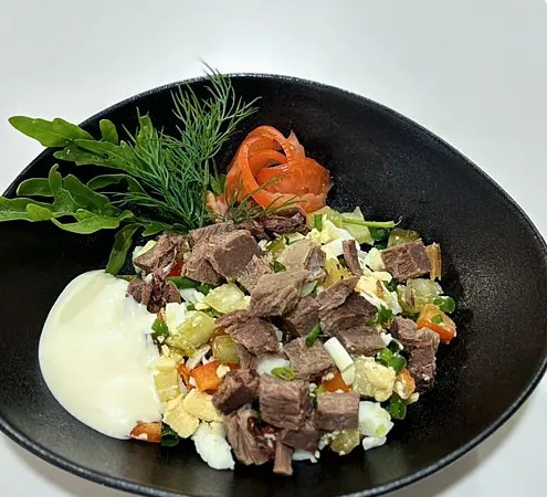 Салат Ника с говядиной