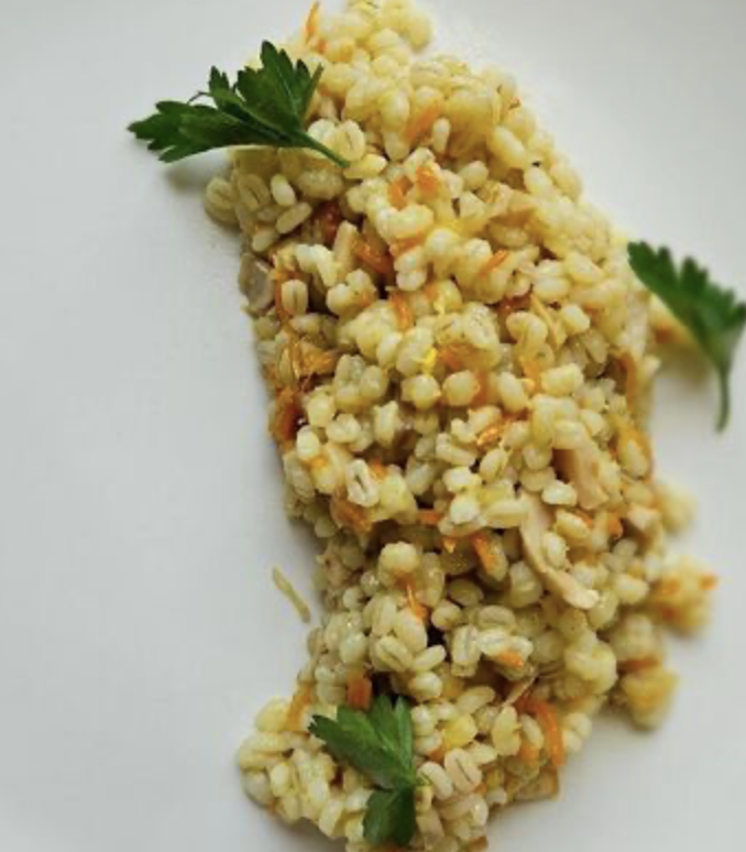 Перловка с овощами