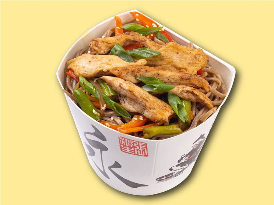 Соба WOK с курицей