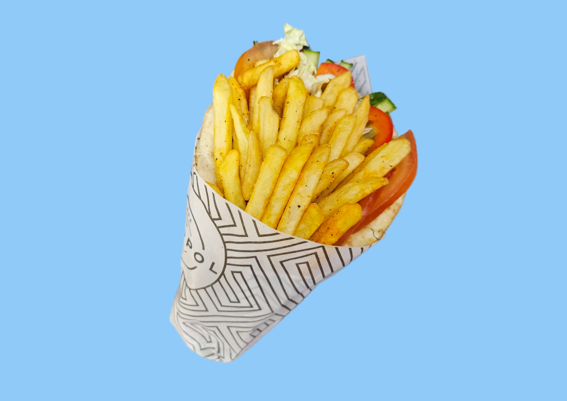 Сувлаки с хрустящими овощами