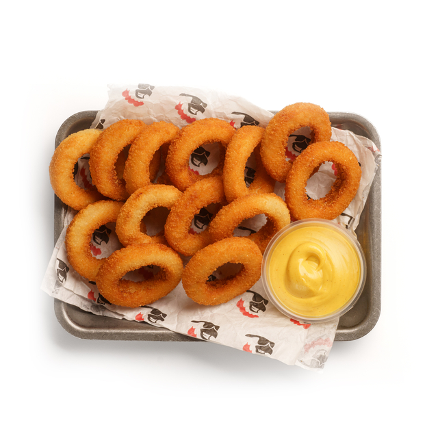 Луковые колечки с соусом