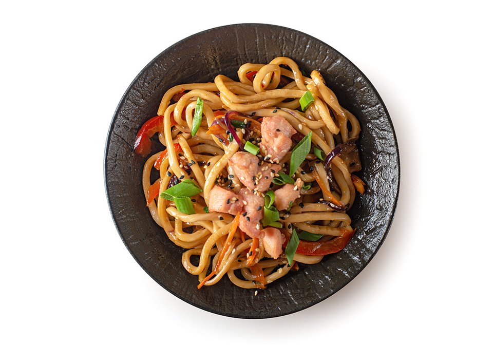 Удон со свининой