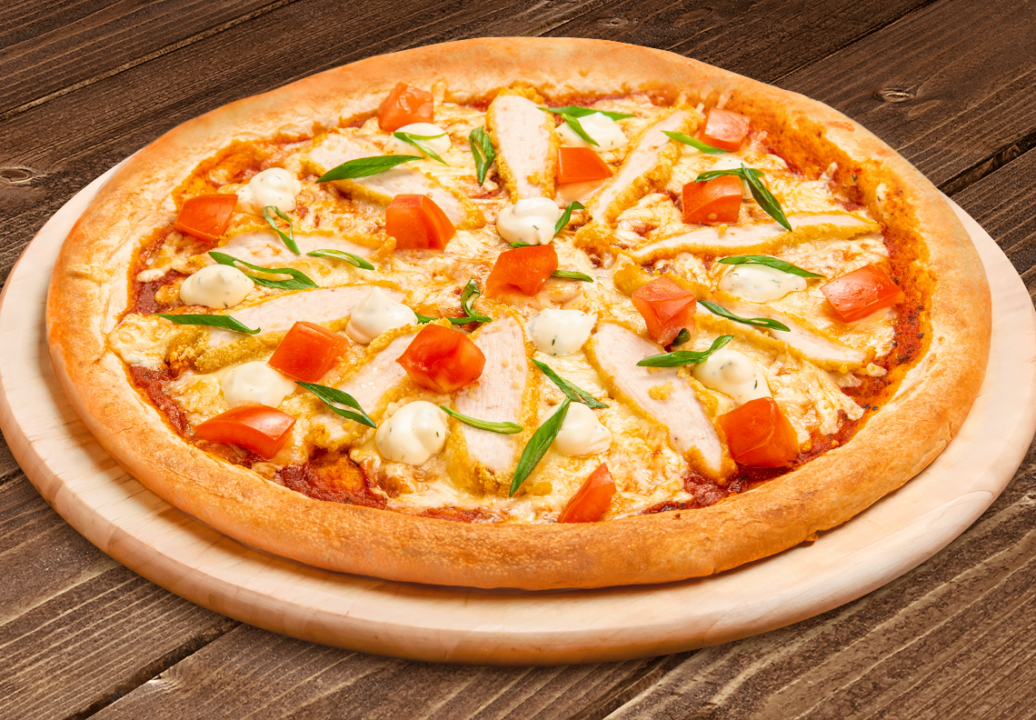 Пицца Стрипс ранчо 30 см на тонком тесте