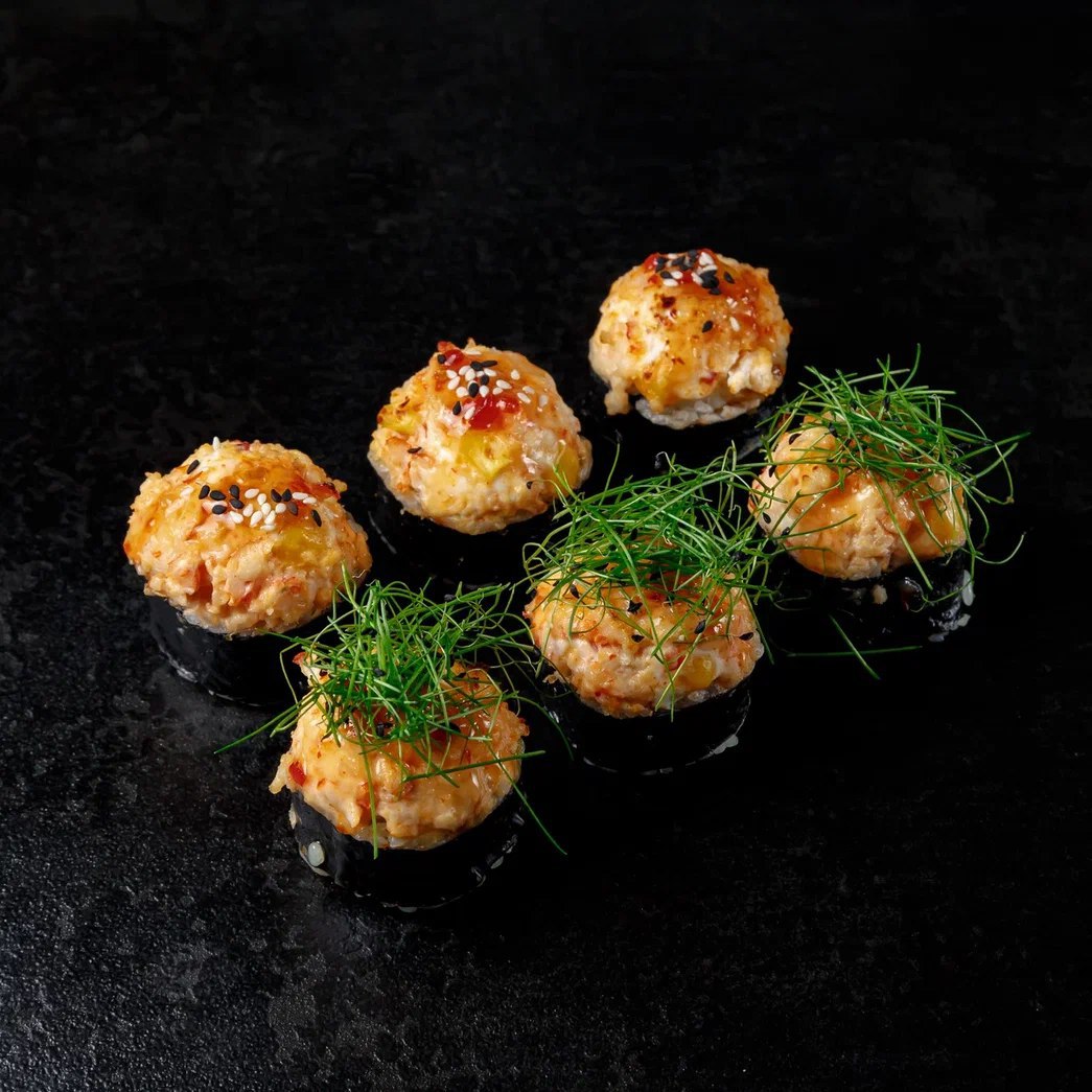 Запеченный ролл с креветкой 