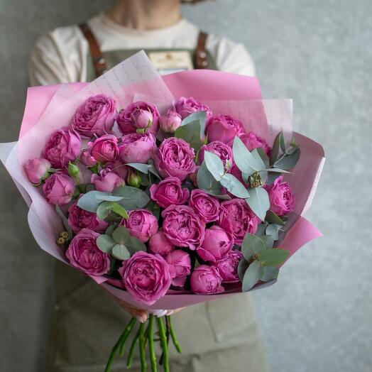 Просто вау,пионовидная роза 