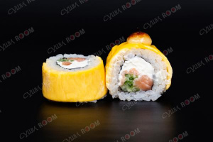 Запеч. с копч. лососем и сыром чеддер