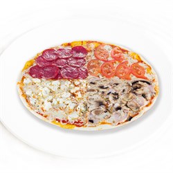 Пицца Четыре сезона 25 см на тонком тесте
