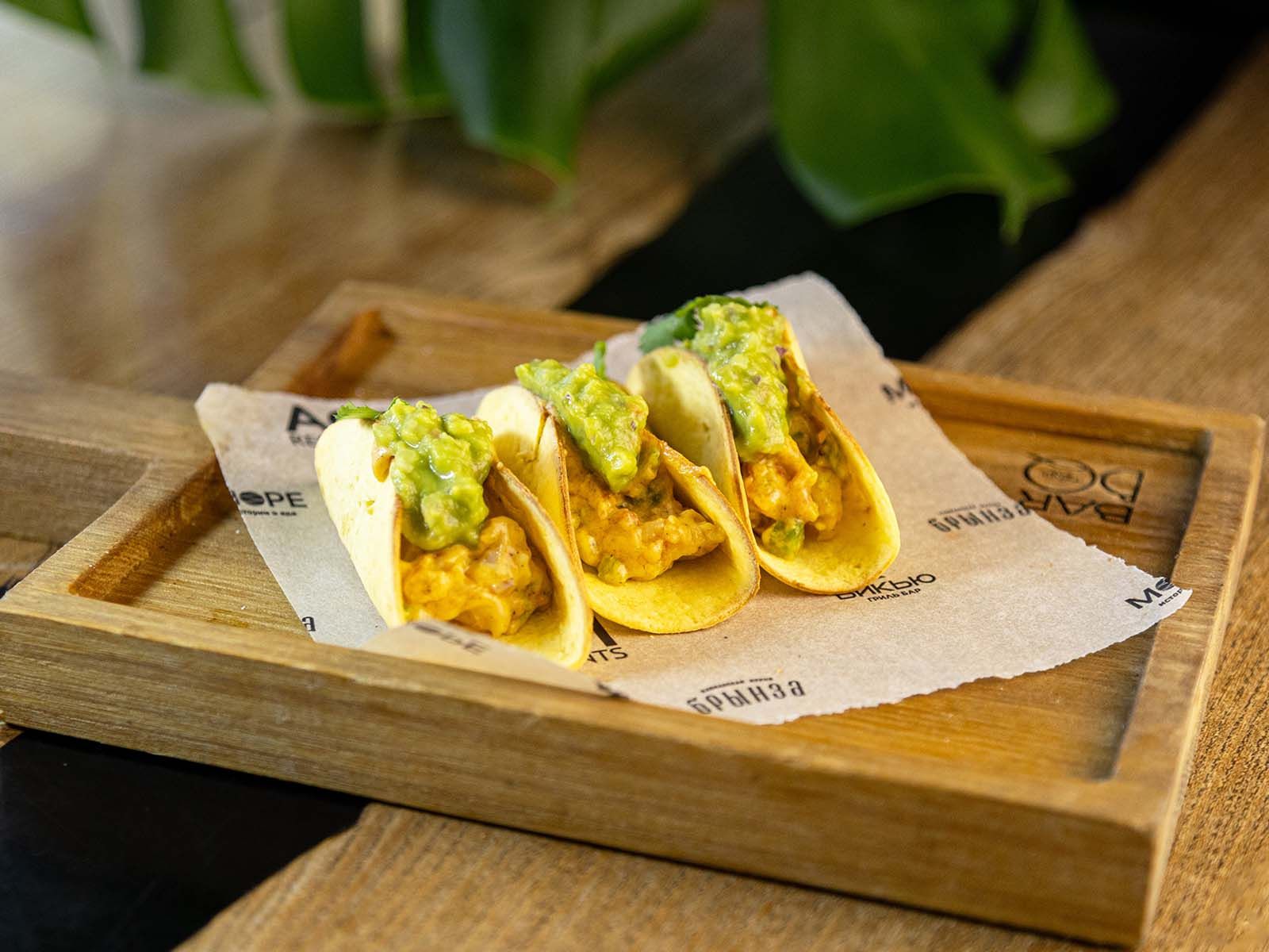 Тако с креветками