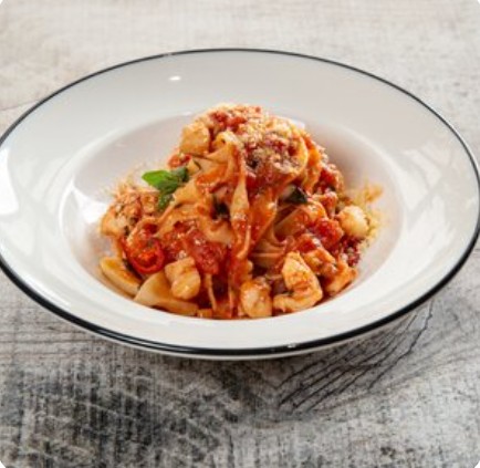 Фетучини с морепродуктами