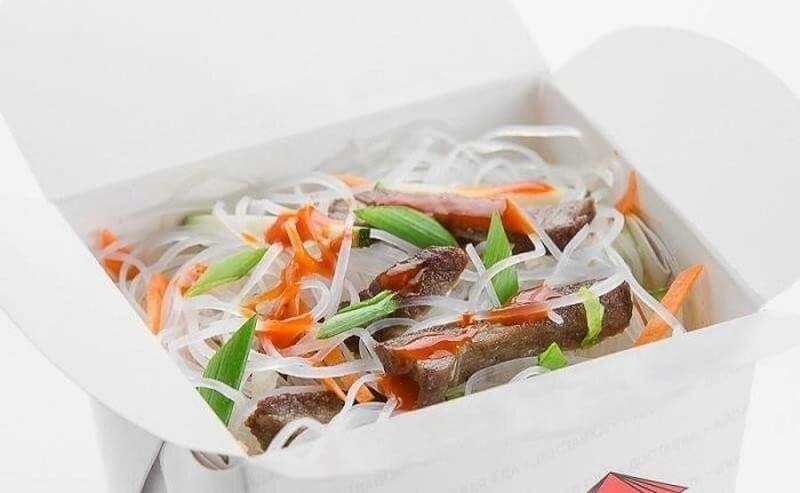 ФУНЧОЗА с курицей и овощным миксом