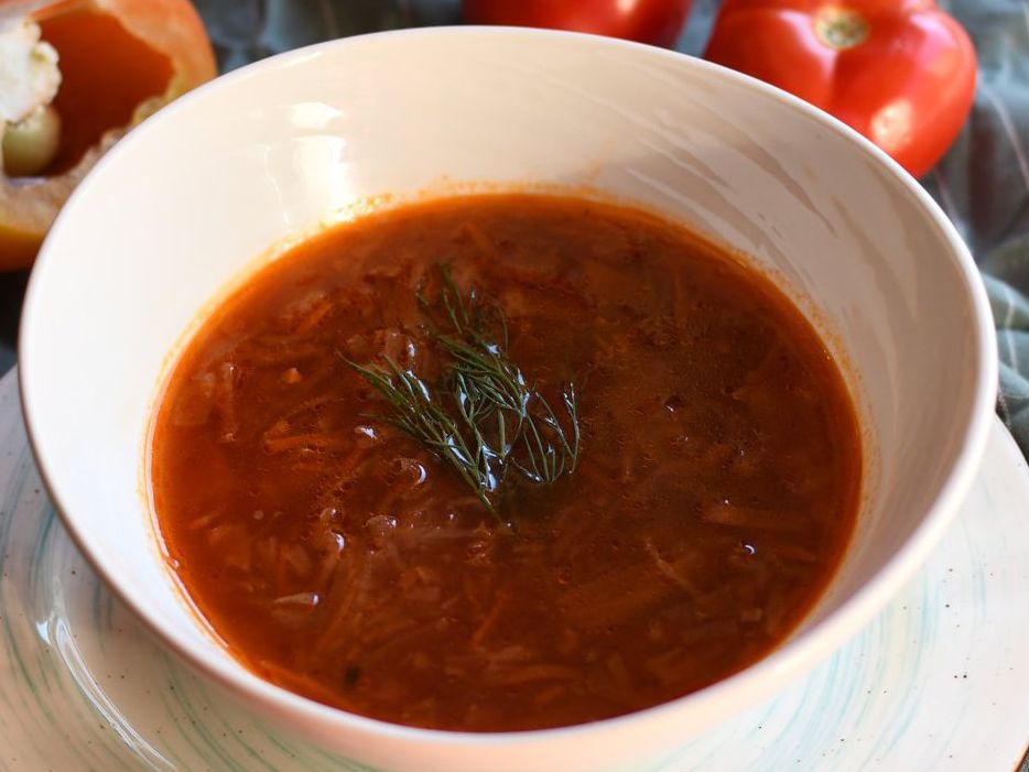 Борщ с курицей