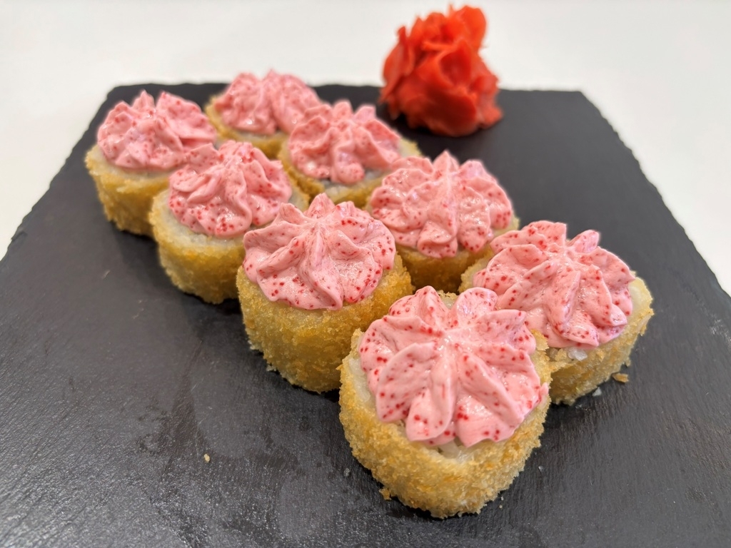 Ролл лава темпура с креветкой