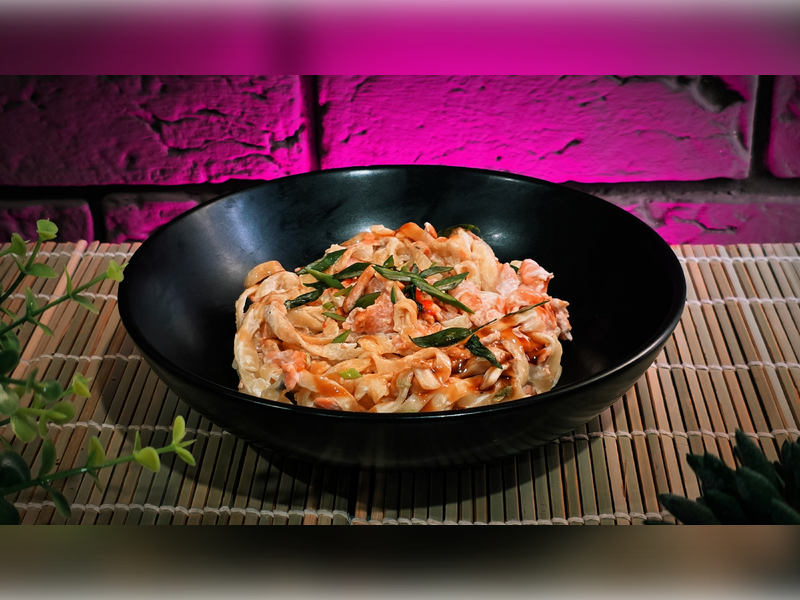 Сливочная паста с лососем