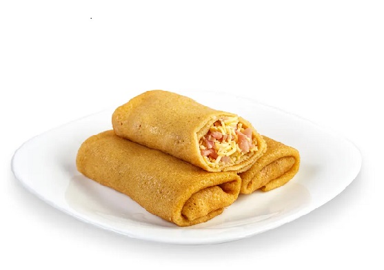 Блины с ветчиной и сыром