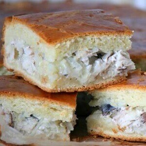 Пирог закрытый с рыбой(заказ за сутки)