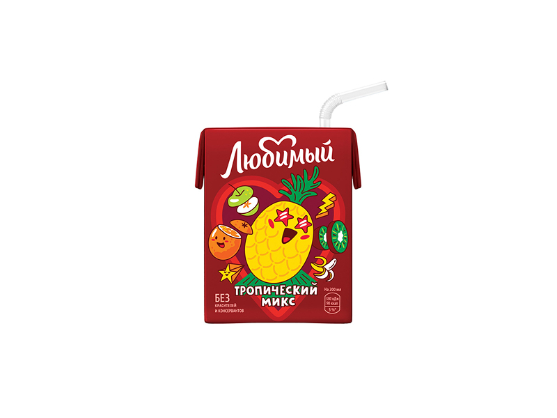 Сок Любимый Тропический микс 0,2 л