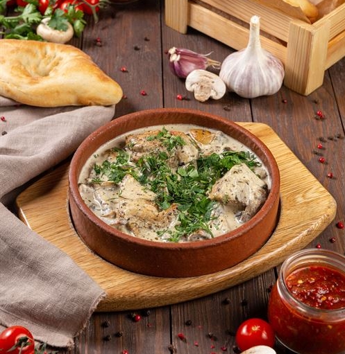 Цыцыла шкмерули с грибами