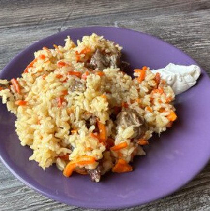 Плов со свининой и овощами