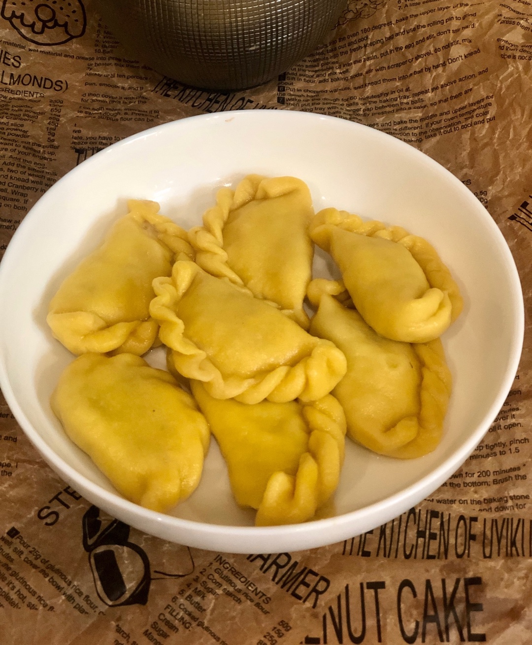 Вареники с капустой