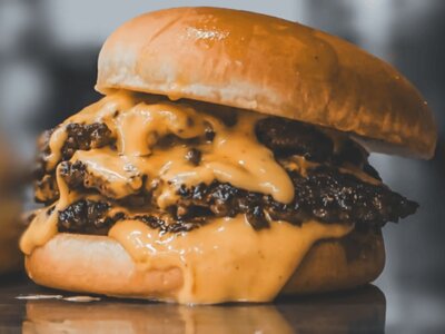 Разбитый бургер 3 котлеты