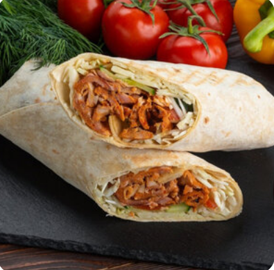 Двойная шаурма с курицей