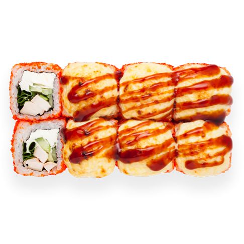 Запеченный с курицей