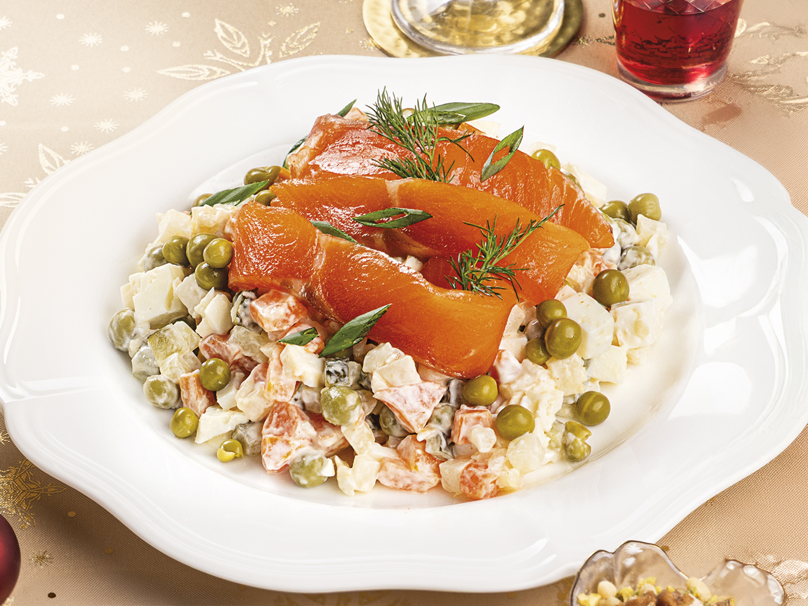 Оливье с Лососем