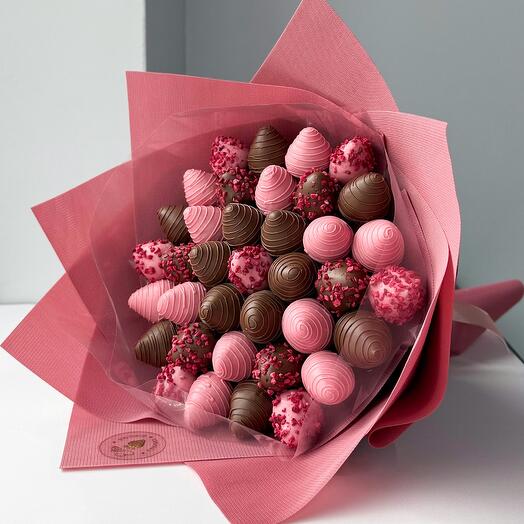 Букет из клубники в бельгийском шоколаде