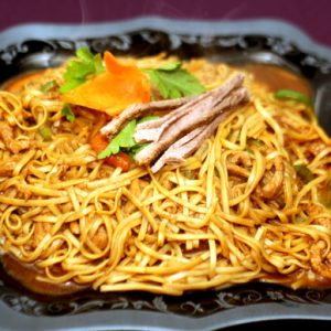 №705 Лапша со свининой и овощами