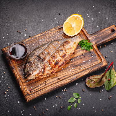 Дорадо на гриле