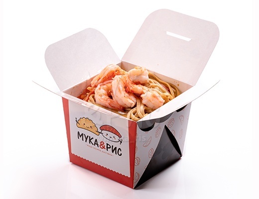 WOK с креветками