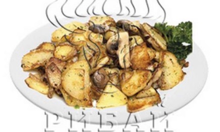 КАРТОФЕЛЬ С ЛУКОМ И ШАМПИНЬОНАМИ