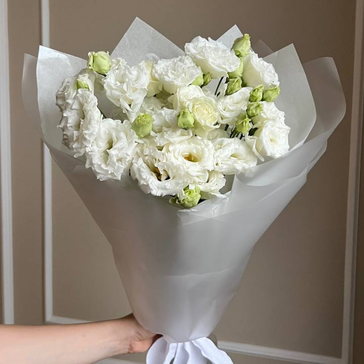 Моно букет из эустом (предзаказ)