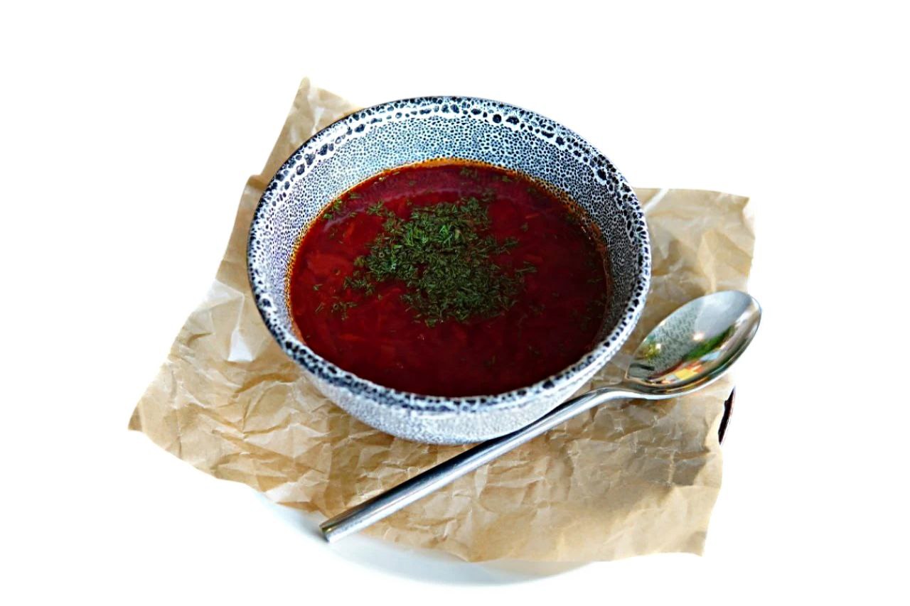 Борщ с красной фасолью