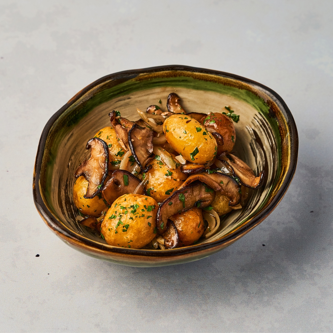 Жареный картофель с грибами