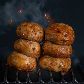 Шампиньоны на мангале