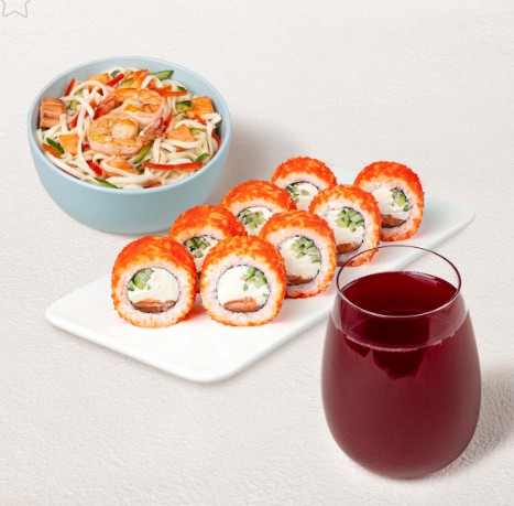 Бизнес-ланч Морской M с морсом из черной смородины