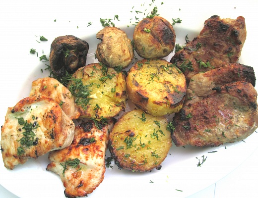 Мясное ассорти гриль