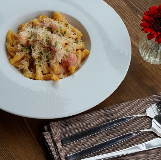 Острые креветки в сливочном соусе