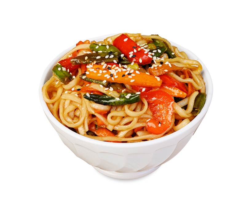 Wok с овощами и соусом(пшенч. лапша)