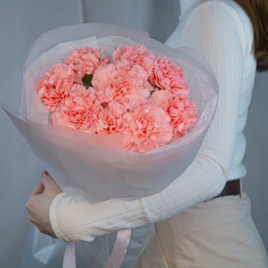 Кудрявые, розовые диантусы