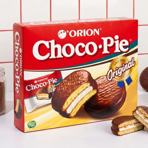 Пирожное бисквитное в шоколадной глазури Orion Choco Pie 360г в ассортименте
