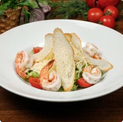 Цезарь с креветками