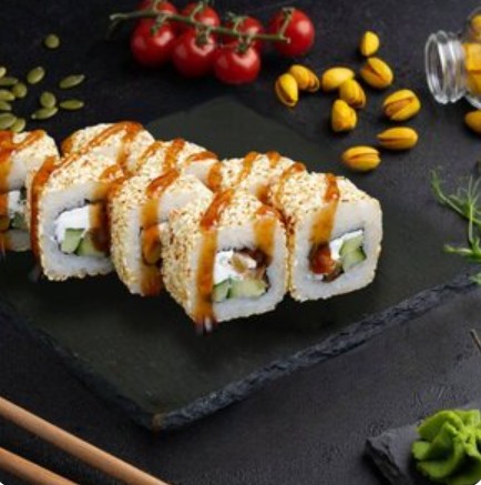 Ролл Вкусный угорь тануки