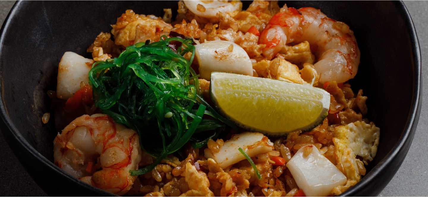Тайский рис с морепродуктами