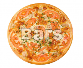 Пицца с тигровыми креветками"