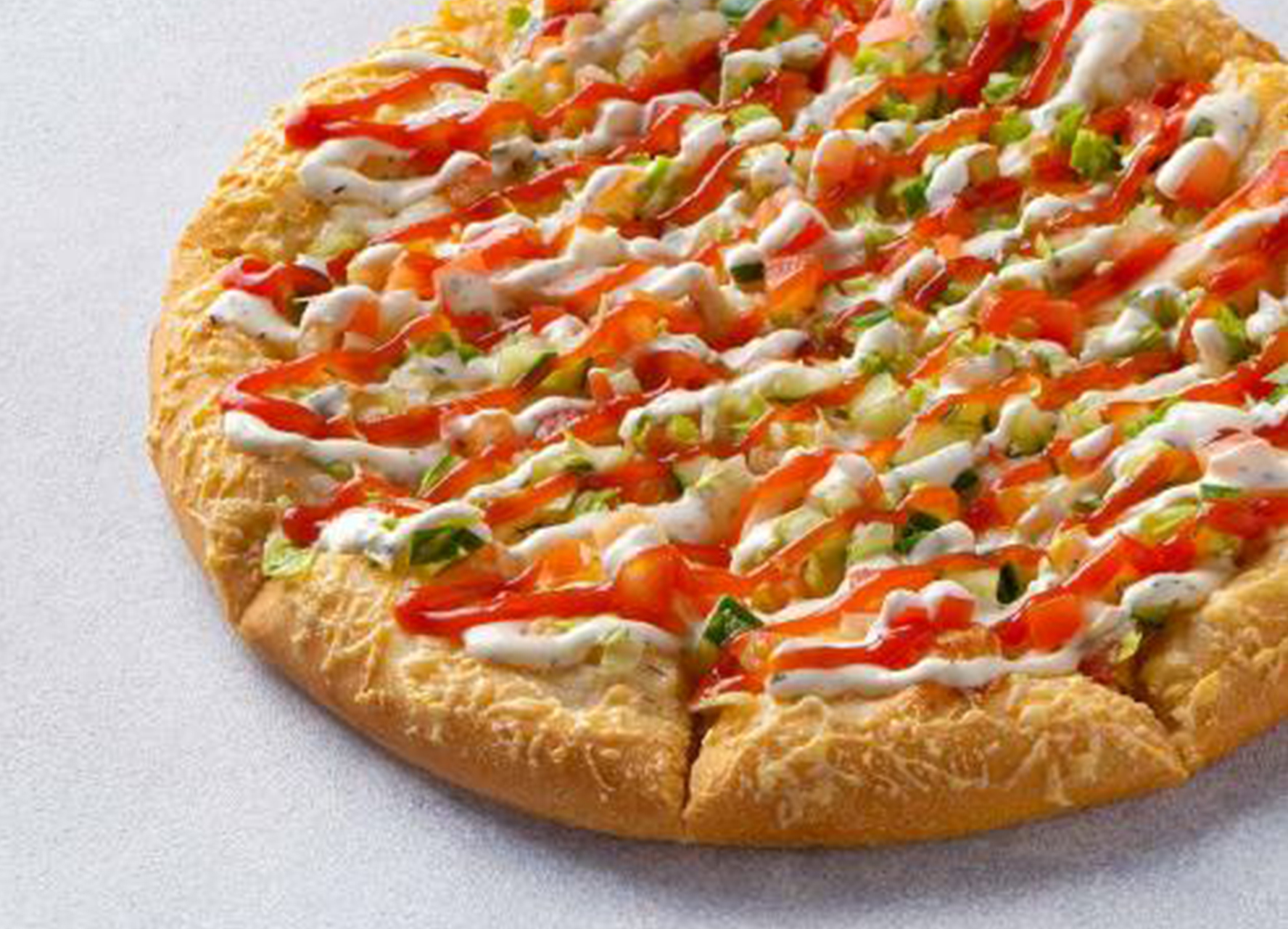 Пицца Аль-Шам 25 см на толстом с сыром